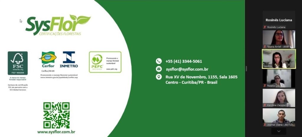 AMIF e SysFlor promovem treinamento sobre requisitos ambientais e sociais de certificação de manejo florestal FSC®
